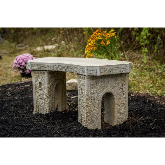 Small Stone Curve Bench