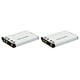 (2) Batterie Li-Ion NP-45 + Chargeur Voiture/domicile pour Fujifilm FinePix + Pochette de Batterie Acuvar – image 2 sur 5