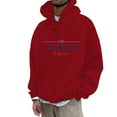 thumbnail image 1 of VBARHMQRT Football Sweatshirt Men's Fashion Casual Part 3D Print Long Sleeve Drawstring Hooded Sweater Tops, 1 of 4