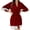 Wine Red, variant on tasrioml Women's Lace Trim Silky Robes Bride Bridesmaid Kimono Satin Bathrobe with Belt Sexy V Neck 3/4 Sleeve Sleepwear