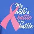thumbnail image 3 of CafePress - My Wife's Battle Is My Battle Dark T Shirt - Men's Classic Graphic Cotton T-Shirt, 3 of 4