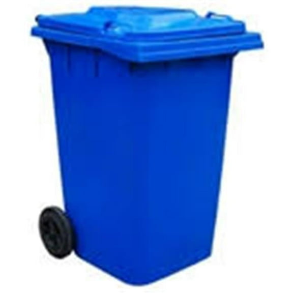 Vestil TH-64-BLU Blue Poly Trash Can- 64 gal