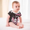 thumbnail image 5 of Kuromi And My Melody Baby Bodysuit Boy Girl Clothes Soft Newborn Infant Outfit Short Sleeve Romper, 5 of 8