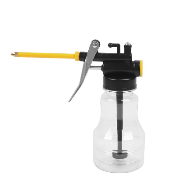 Pistola de aceite para uso doméstico, boquilla larga, engrasador de alta presión, manual, transparente, para lubricación de engranajes, dispensador de aceite