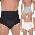 thumbnail image 4 of Men Tummy Shaper Briefs High Waist Body Slimmer Underwear Firm Control Belly Girdle Abdomen Compression Panties, 4 of 5