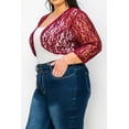 thumbnail image 2 of Women's Plus Size Casual Lace Bolero Cardigan, 2 of 6