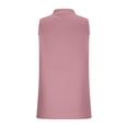thumbnail image 5 of Stichou Women's Casual Dressy Business Blouse Mock V Neck Sleeveless Shirts Tunic Work Shirt 2026 Summer Solid Color Tank Tops Pink XL, 5 of 9