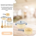 thumbnail image 5 of Mobutofu Pretend Play Cookware Kits 1 Set Wooden Material For Kids Cognitive Development In Daily Pretend Play, 5 of 5