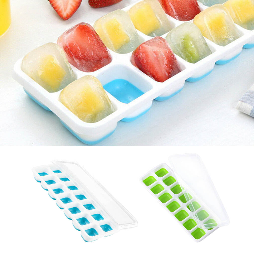 EASY POP OUT SHAPE ICE 21 CUBE TRAY CHOCOLATE JELLY PUDDING MAKER SILICONE MOULD 