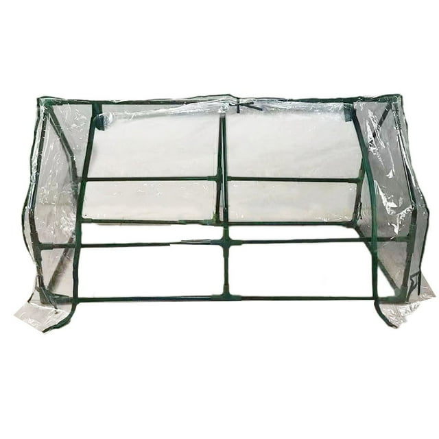 MYG Housse Portable pour Mini Serre pour Plantes, Serre de Jardin en PVC Transparent pour Usage Intérieur Extérieur, 120x60x60 cm, Résistante aux Intempéries, Ventilation Contrôlée, Idéale pour Patios, Balcons, Jardins