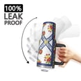 thumbnail image 3 of 40oz Pioneer Flower Floral Print Pattern Insulated Tumbler with Handle, BPA-Free Leak Proof Lid and Straws, Double Wall Vacuum, Hot 12h/Cold 34h, 3 of 6