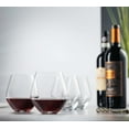 thumbnail image 2 of Godinger Wine Glasses, Stemless Wine Glasses, Red Wine Glasses, Wine Drinking Glasses, Stemless Wine Glass - 17oz, Set of 4 - Made in Europe, 2 of 7