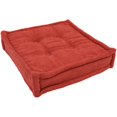 thumbnail image 1 of 20-inch Square Corded Floor Pillow with Button Tufts, 1 of 2