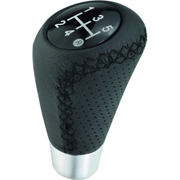 Pomos de Palanca de Cambios PENGJJMXG de Cuero 5 Velocidades Color Negro