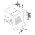 thumbnail image 5 of NICOR STQ-10-120-WH LED Square Step Light, White, 5 of 5