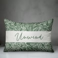 thumbnail image 3 of Creative Products Unwind Leaves Green 14 x 20 Indoor / Outdoor Pillow, 3 of 3