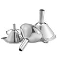 thumbnail image 2 of JUEGO DE EMBRUDOS DE COCINA DE ACERO INOXIDABLE, MINI EMBUDOS DE ACERO INOXIDABLE A PRUEBA DE FUGAS, Diseño Integrado de 3 piezas para botellas en miniatura, 2 of 7