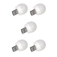 thumbnail image 3 of sweethay Luces nocturnas Forma de hongo portátil LED 5V 1A Interior Exterior Casa Dormitorio Cuidado de los ojos Lámpara de emergencia Luz Luz blanca 5piezas, 3 of 6