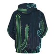thumbnail image 6 of POBUDS Hoodie, Regular Fit Sporty Pullover Hooded Sweatshirt for Men Women Neon Cactus S, 6 of 6