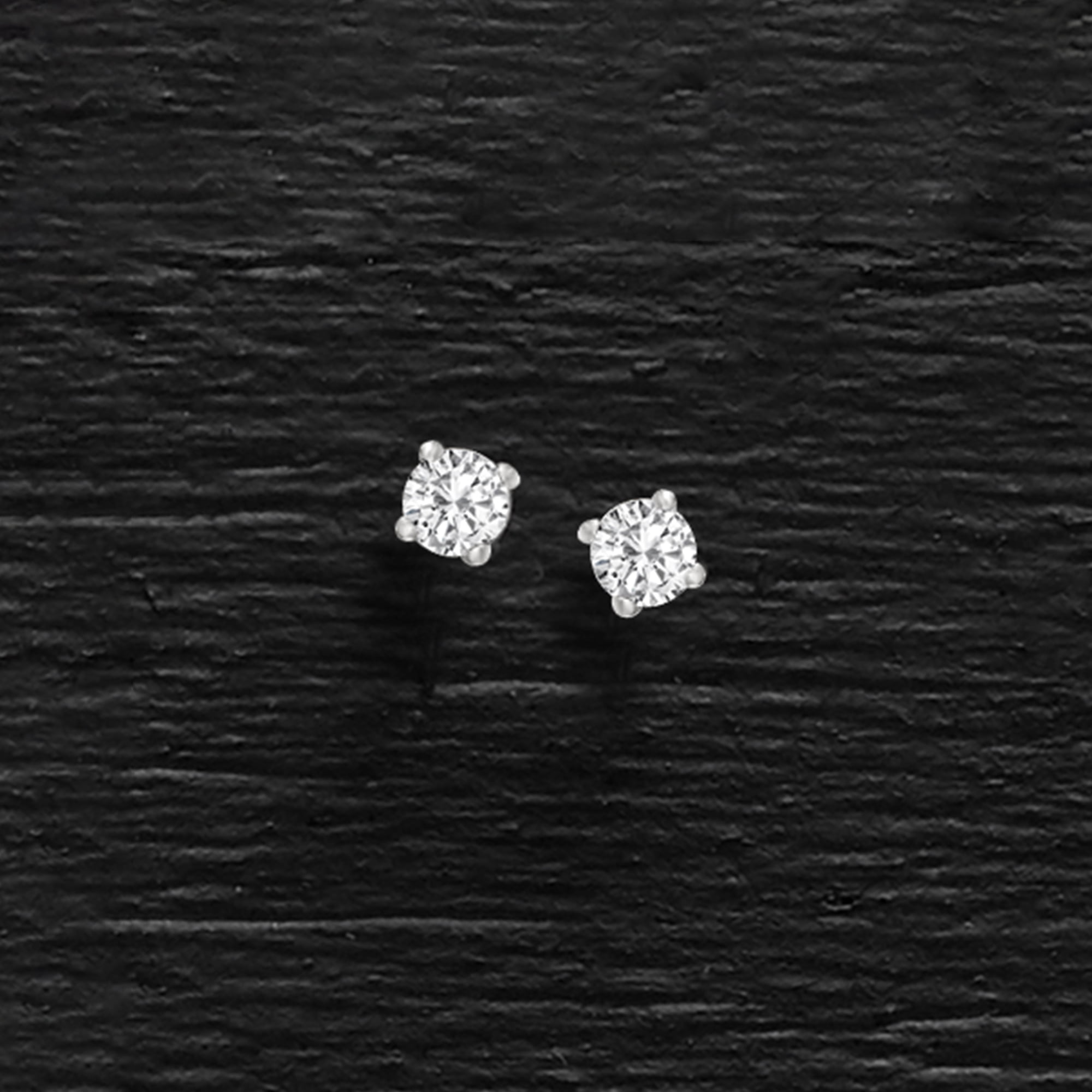 Ross-Simons 0.10 ct. t.w. Diamond Stud Earrings in 14kt White Gold