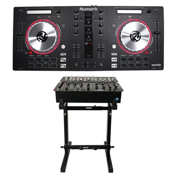 Numark MixTrack Pro 3 Serato DJ USB/Midi Controller MixTrack Pro III+Mixer Stand
