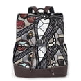 thumbnail image 1 of Goofa The Nightmare Before Christmas Pattern Leather Backpack Purse for Women Fashion Multipurpose Design Handbag Ladies Shoulder Bags Travel Backpack, 1 of 4