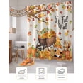 thumbnail image 7 of Fall Thanksgiving Shower Curtain Set ，Waterproof Fabric Shower Curtains Leaves Gnome Pumpkin Squirrel Linen Shower Curtains for Bathroom,Bathroom Decor 54x"78", 7 of 7