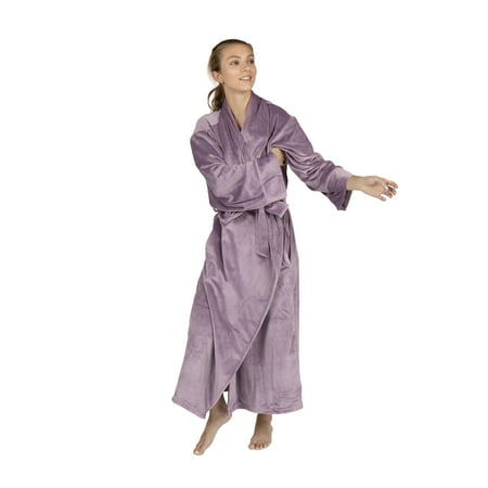 

Women s Velour Bathrobe Large Lilac