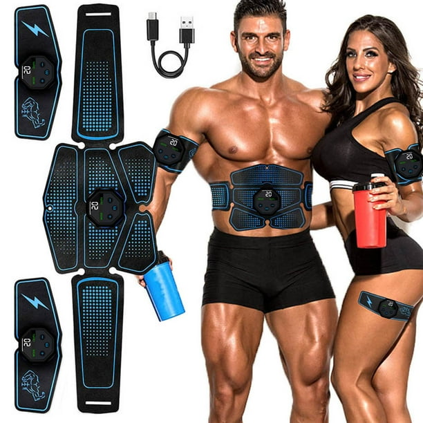 Estimulador eléctrico estimulador muscular abdominal estimulador EMS instrumento inteligente de salud abdominal sacudidor de grasa dispositivo de salud abdominal