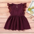 thumbnail image 6 of 3M-24M Infanr Baby Girls Bow Dress Toddler Kids Ruffle Lace Sleeveless Casual Party Dresses, 6 of 7