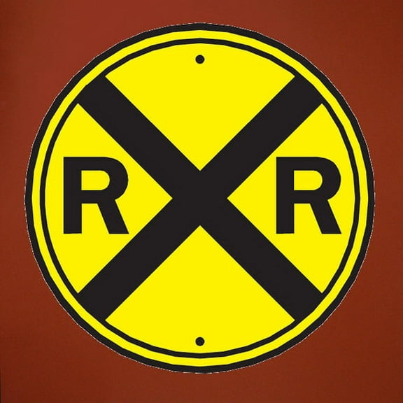 Wallhogs Railroad Crossing Sign Wall Decal