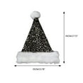 thumbnail image 3 of Christmas Santa Hat with Full Sequins for Christmas Festival Party New Year Headwear Santa Costume Accessory Gift, 3 of 8