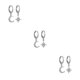 thumbnail image 2 of Pendientes de luna y estrella Qarigey para niña plateado, 2 of 6