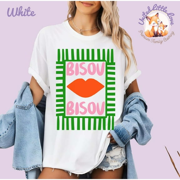 French Bisous Shirt, French TShirt, Paris Tee, French Vacation Tee, Shirt For French Lover