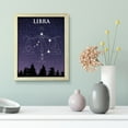 thumbnail image 2 of Designs ByLITA Libra Zodiac Sign Night Sky, 11 x 14 White Wall Print (Framed) | Home and Office Decor | Astrology Star Sign Bedroom Decoration | Perfect Gift, 2 of 4
