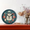 thumbnail image 2 of Christmas and Sheep Black 10 inch Wall Clocks Non Ticking Easy to Read Battery Decorative for Home Bathroom Kitchen Bedroom Living Room, 2 of 8