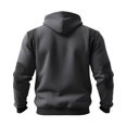 thumbnail image 3 of Men's Cargo Hoodies Sweatshirts Tactical Pullover Casual Gym Athletic Loose Hooded Sweatshirts Gray 2XL, 3 of 4
