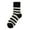 Black, variant on ktowifly Mens Fleece Lined Thick Warm Socks Striped Soft Comfy Casual Crew Trendy Winter Sock Sleepwear