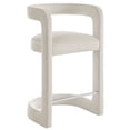 thumbnail image 5 of Modway Winslow 27"H Performance Velvet Barrel Back Counter Stool in Alabaster, 5 of 9