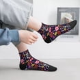thumbnail image 4 of Salouo Dancing Skeletons Floral Garden Pattern Unisex Middle Tube Socks,Middle-Finger Knee High Socks Over The Calf Tube Stocking Crew Stockings for Women and Men Tube Socks, 4 of 8