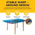 thumbnail image 4 of Ocean Diving Elephant Table Cloths for 6 Foot Rectangle Tables, Blue Coastal Coral Fish Marine Life Patio Waterproof Elastic Fitted Tablecloths, Washable Rectangular Table Cover for Camping, 4 of 8