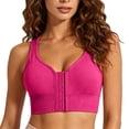 thumbnail image 5 of Lopecy-Sta Sports Bra for Women Racerback Front Hook High Support Seamless Wireless Compression Bra, 5 of 9