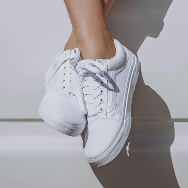 Tenis Vans Unisex Old Skool True Blanco VN000D3HW00
