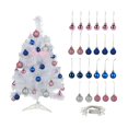 thumbnail image 1 of POINTERTECK Arbre de Noël DIY Emballage de Noël Arbre-Blanc 60cm, 1 of 15