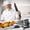 Mat Black, variant on 6 Piece Kitchen Knife Set with Nonstick Blades, Chef Knives, Kitchen Scissors and Peeler, Ergonomic Handle Cooking Knife Set in Gift Box