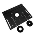 thumbnail image 1 of Mistaha Aluminum Alloy X8 Flip-Board Router Table Insert Plate Set - Black/Silver/Red - Mounting Hole Distance 85 * 85mm/60 * 70mm - Plate Size 240 * 200mm - Lightweight Design, 1 of 6