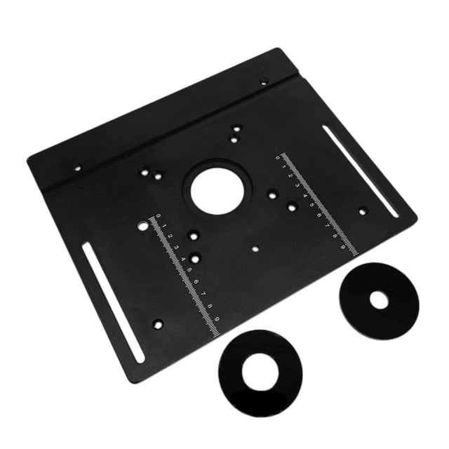 Router Table Insert Plate Aluminum Alloy Wood Milling Flip Board Trimming Machine Engraving Auxiliary Tool