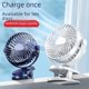thumbnail image 5 of Nuevo ventilador con clip K6, miniventilador portátil silencioso para dormitorio, cochecito, USB, doble ventilador eléctrico de escritorio de larga duración, 5 of 5