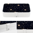 thumbnail image 4 of Constellation Elegant PU Leather Decorative Box Jewelry Organizer with Removable Compartment - Portable Earring Organizer, 4 of 6