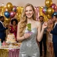 thumbnail image 4 of 1-Piece Gold & Purple Glitter Money Number Birthday Candle with Dollar Bill Accent, Cake Topper for Wealth & Celebration Parties Number 1, 4 of 6
